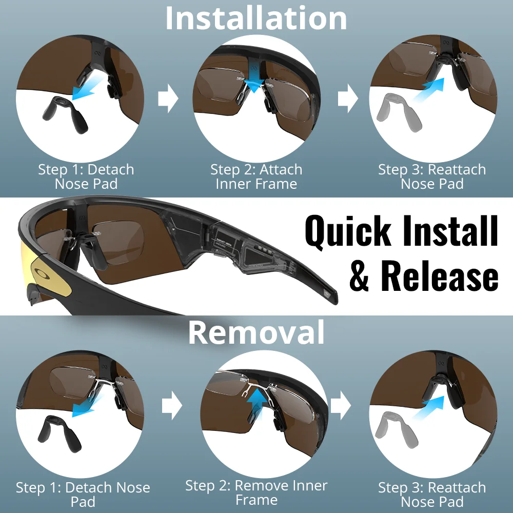 Hibloks Prescription Clip-On Lenses for Oakley Meta Vanguard - Image 4