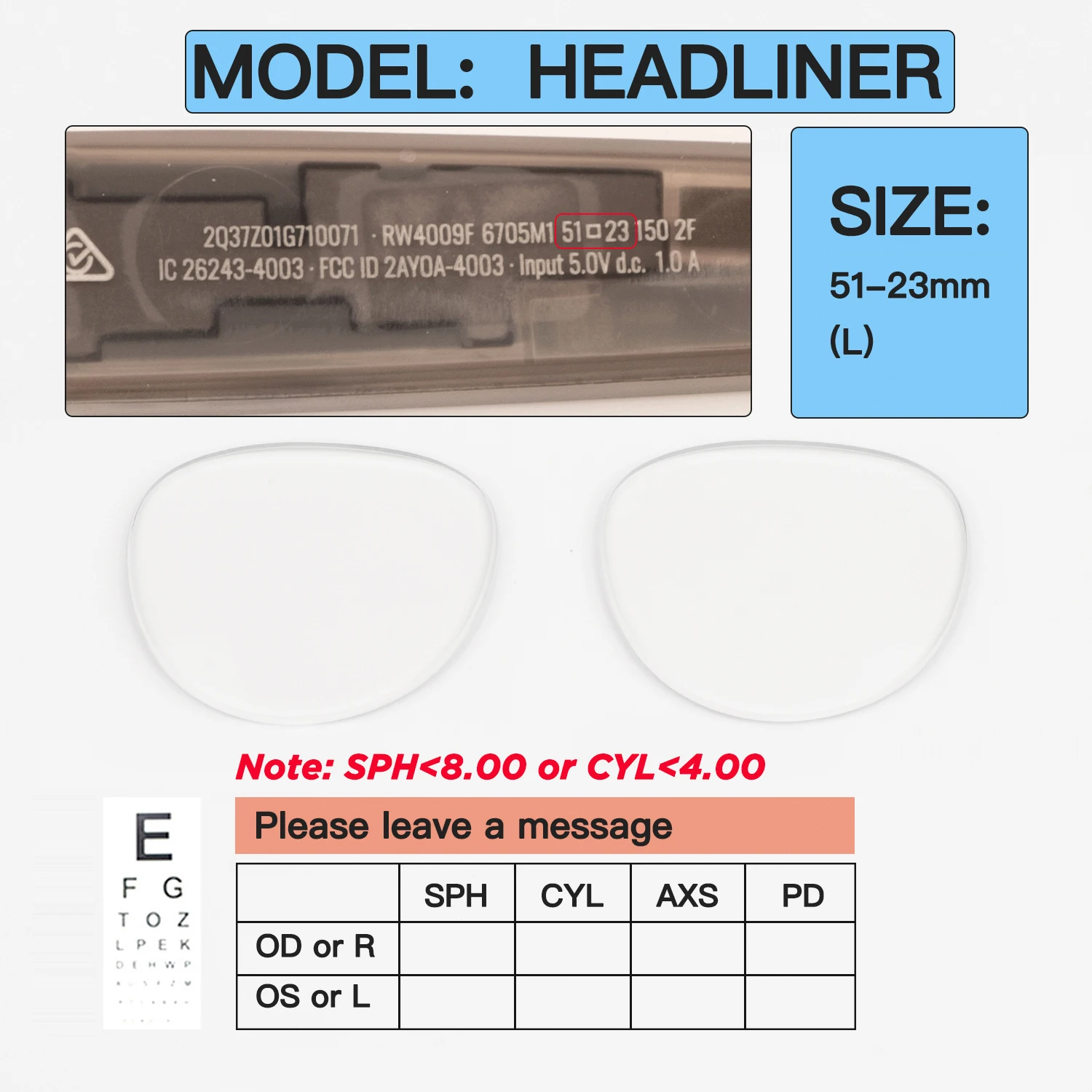 Custom Prescription Lenses for Ray-Ban Meta Wayfarer, Headliner & Skyler - Image 15