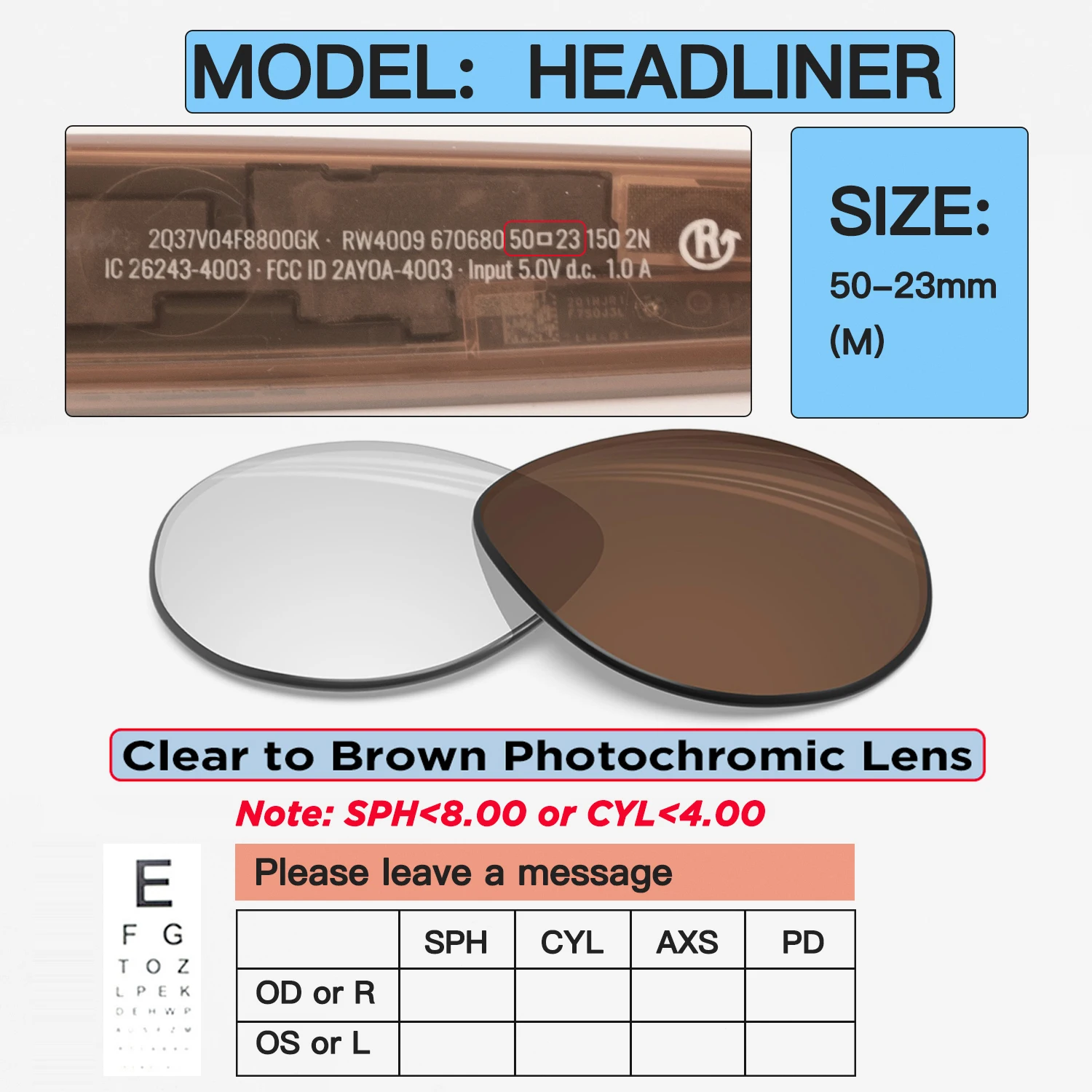 Custom Prescription Lenses for Ray-Ban Meta Wayfarer, Headliner & Skyler - Image 16