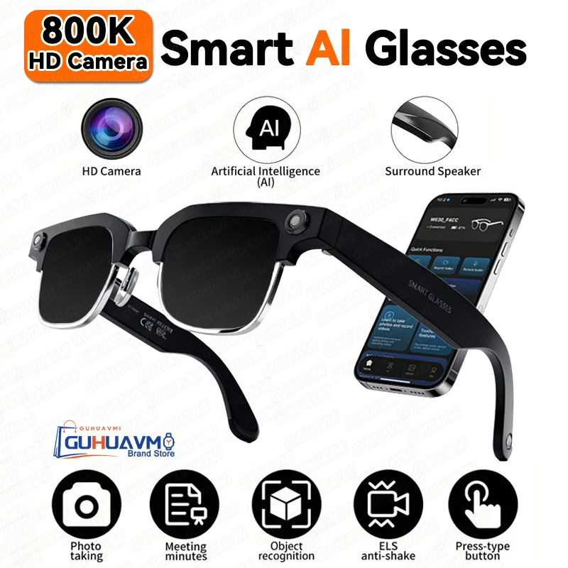 AIGLASSZ Vision V04 – 8MP AI Smart Sunglasses, Wi-Fi Transfer, Calls & Music - Image 8