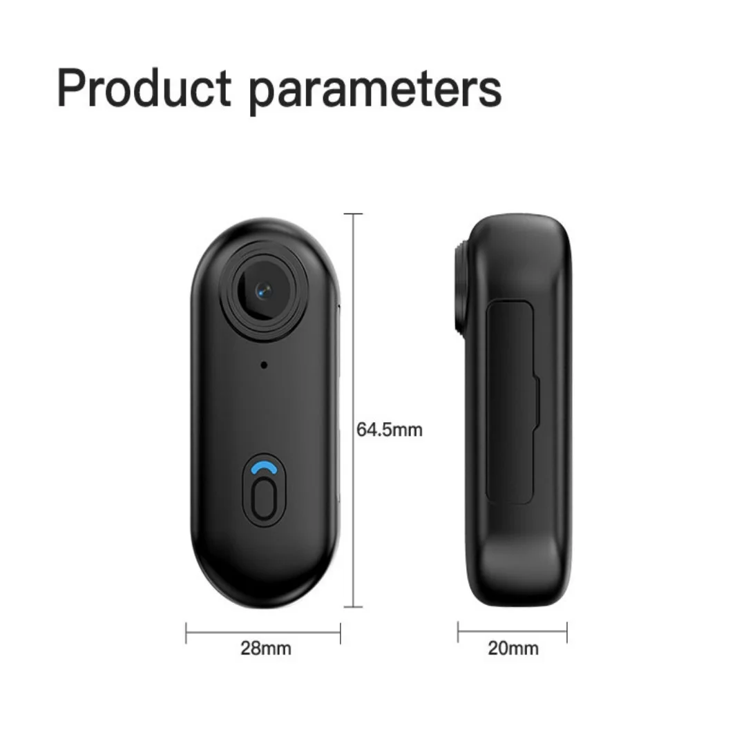 H88 Pro 1080P Mini Body Camera – 2" Screen Helmet & Handlebar Cam - Image 6