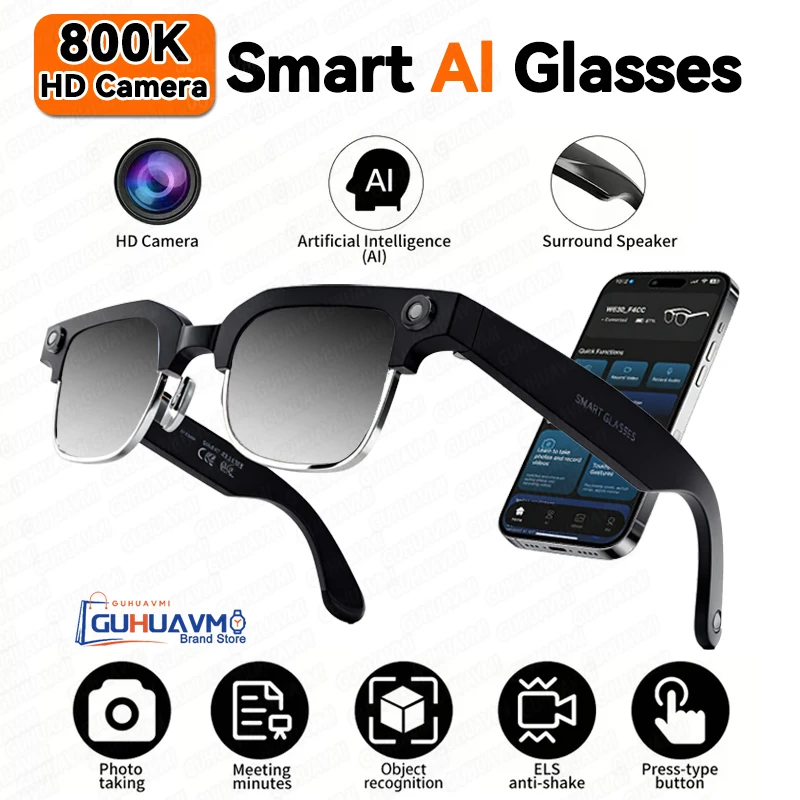 AIGLASSZ Vision V04 – 8MP AI Smart Sunglasses, Wi-Fi Transfer, Calls & Music - Image 9