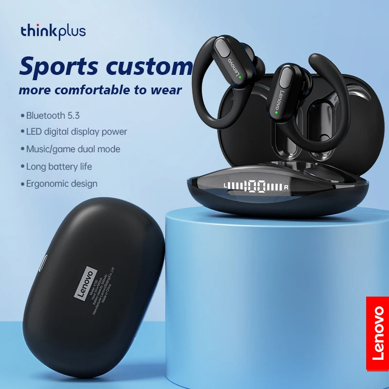 Lenovo XT80 Sports Earbuds – AI Translator, Hi-Fi Stereo, LED Display - Image 4