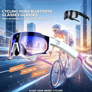 M95 8MP Sports AI Camera Glasses – Bluetooth Audio & UV Protection