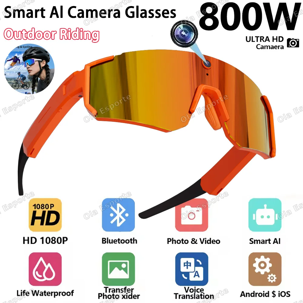 AIGLASSZ Vision V37 – HD Video Action Camera Sunglasses for Cycling & Motorcycling - Image 7