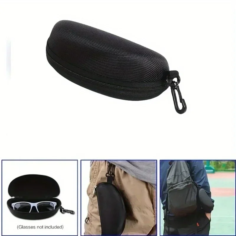 AIGLASSZ Case C09 – Zipper Oxford Sunglasses Cases with Hook, 5 Pack - Image 2