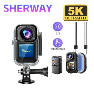 AIGLASSZ Trek TK12 – 5K Magnetic Action Camera, 4K60 Stabilised Dual-Screen Body Cam