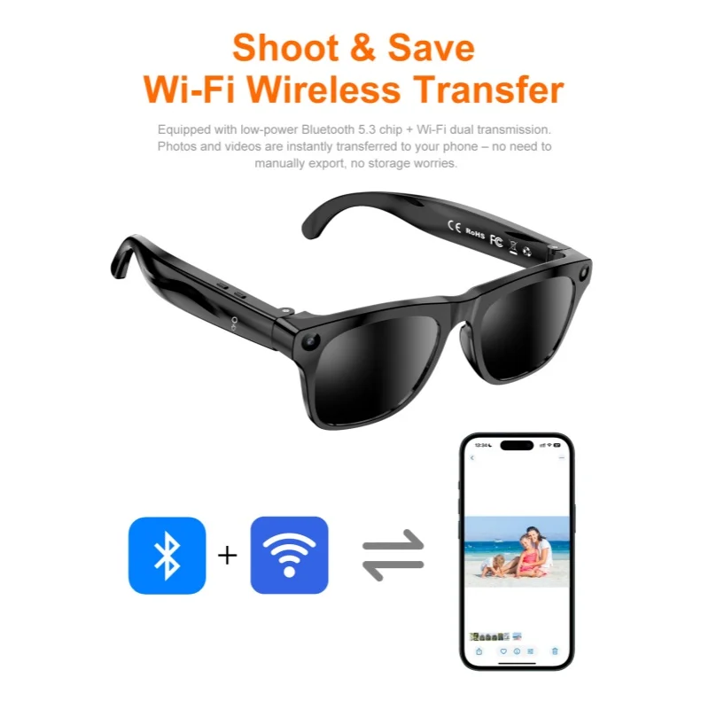 AIGLASSZ Vision V17 – HD Camera Sports Sunglasses, Bluetooth Calls & AI Voice - Image 5
