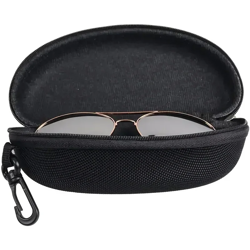 AIGLASSZ Case C09 – Zipper Oxford Sunglasses Cases with Hook, 5 Pack - Image 3