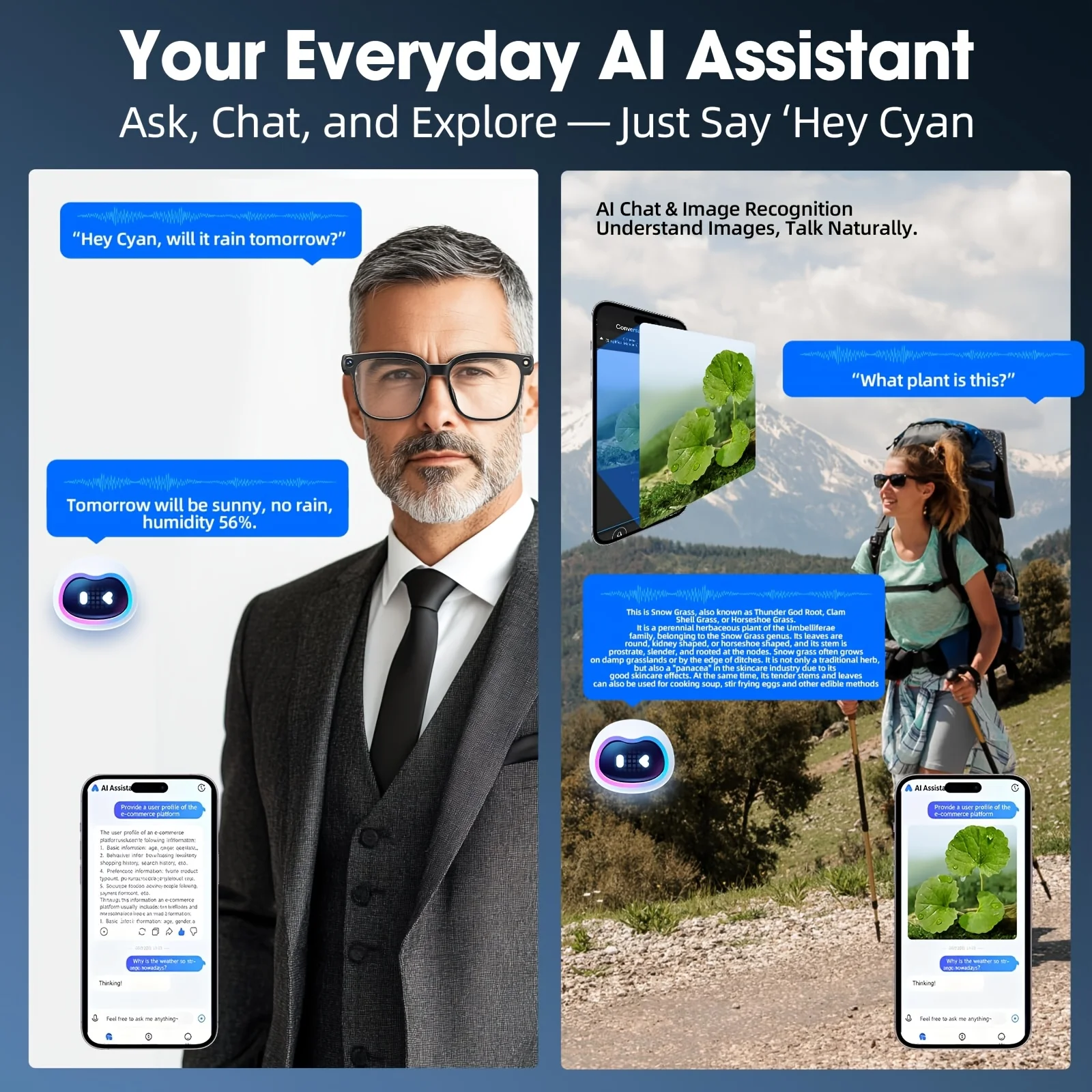 AIGLASSZ Vision V43 – 8MP Smart Camera Glasses, Photochromic Lenses, Translation - Image 8