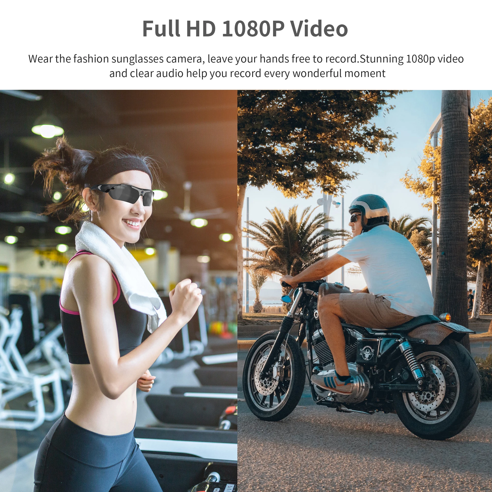 AIGLASSZ Vision V24 – 1080P Full HD Camera Sunglasses, Wide-Angle Sports DVR Glasses - Image 4