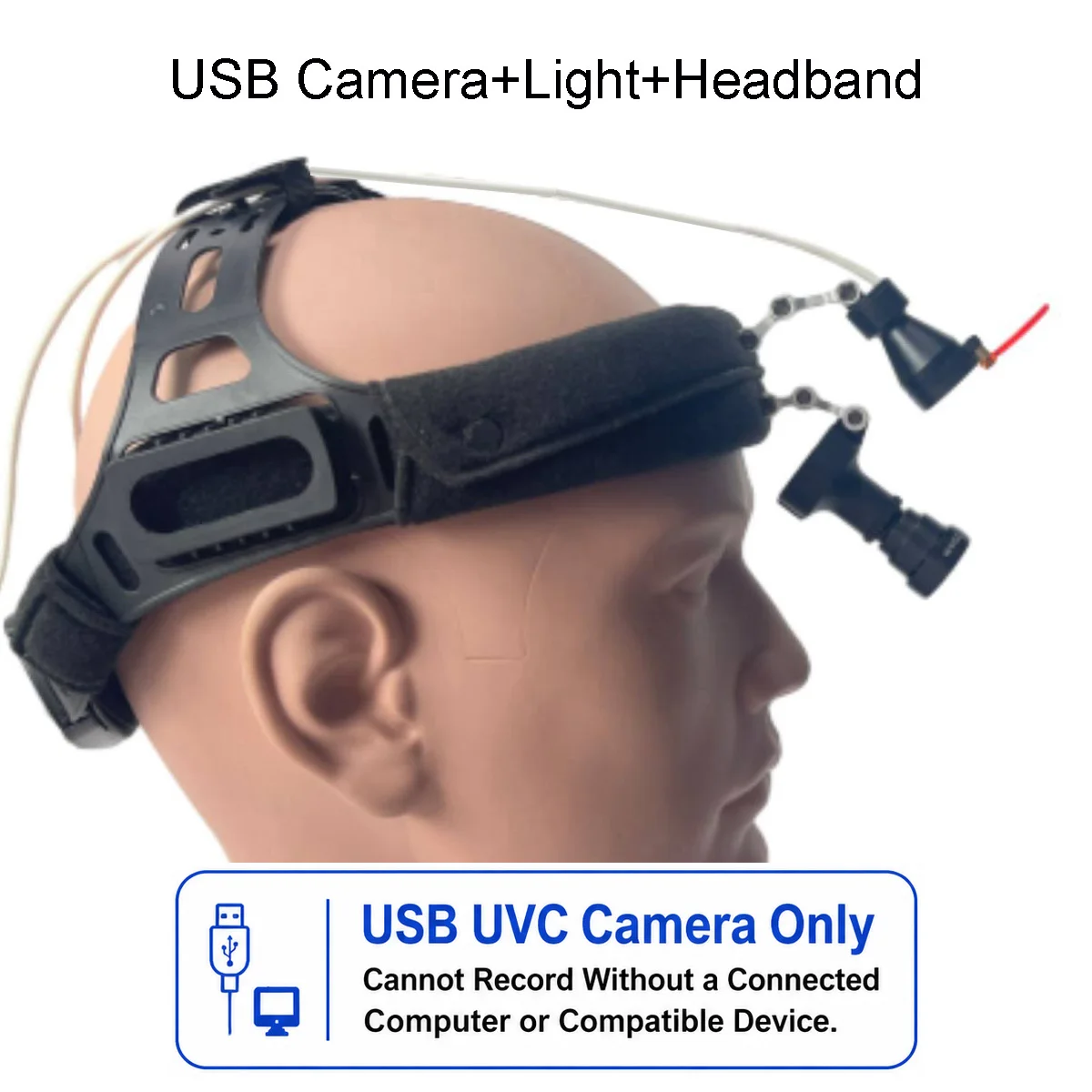 AIGLASSZ Trek Helm TH12 – 4K USB Headband Camera with LED Headlight, Hands-Free - Image 5