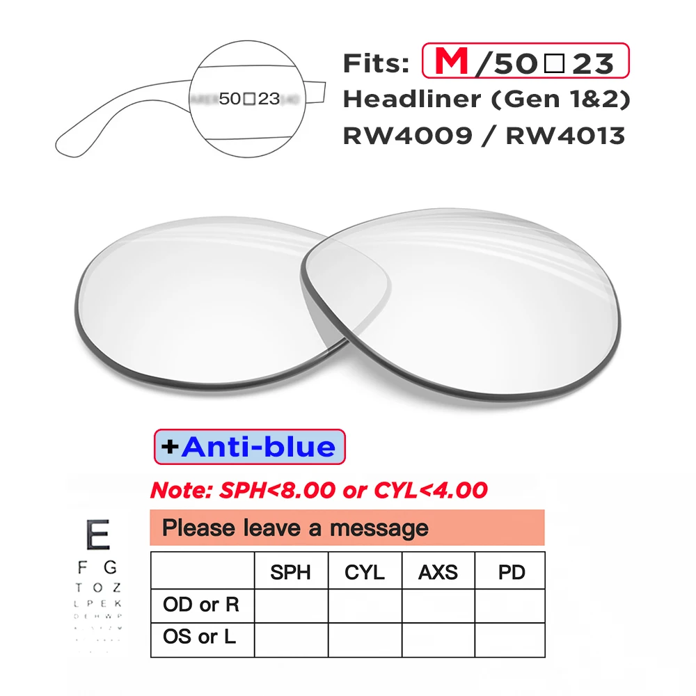 Prescription Replacement Lenses for Ray-Ban Meta Wayfarer & Headliner - Image 13