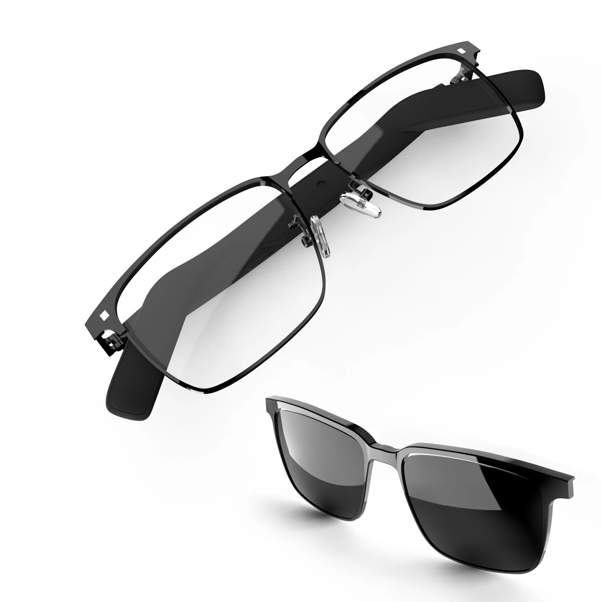 SG-20 Pro 2-in-1 Bluetooth Audio Glasses – Convertible Sun & Clear Lenses - Image 4