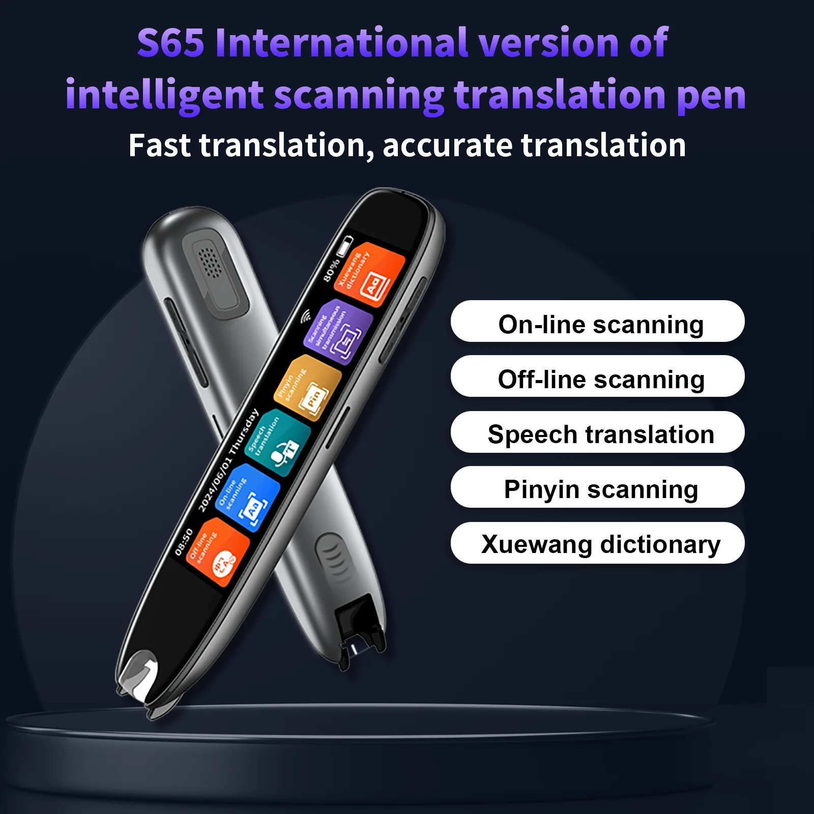 AIGLASSZ Lingo Pen LP04 – Scanning Translation Pen, 142 Languages, Text-to-Speech - Image 7