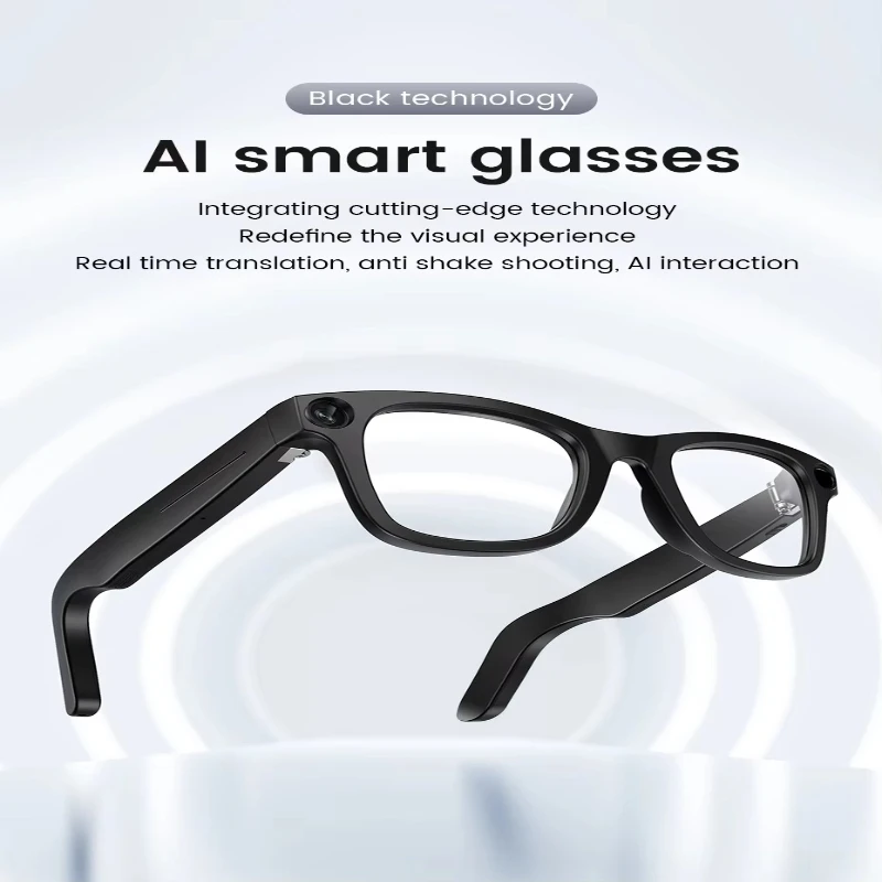 E02 AI Smart Glasses – 8MP Camera, Wi-Fi Transfer & Gesture Control - Image 6