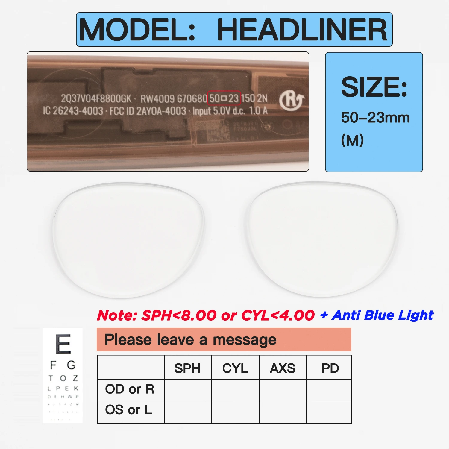 Custom Prescription Lenses for Ray-Ban Meta Wayfarer, Headliner & Skyler - Image 17