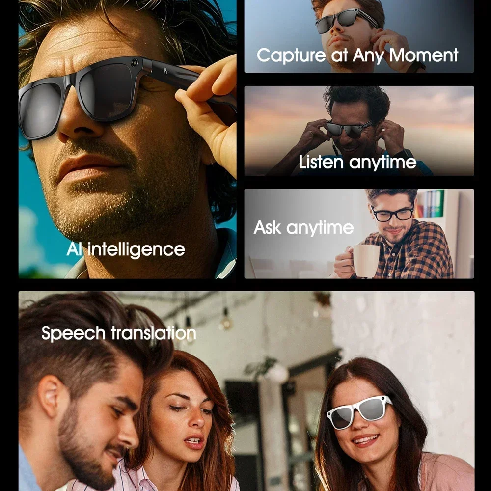 Lenovo Camera Smart Glasses – ChatGPT, Bluetooth Calls & Voice Assistant - Image 6