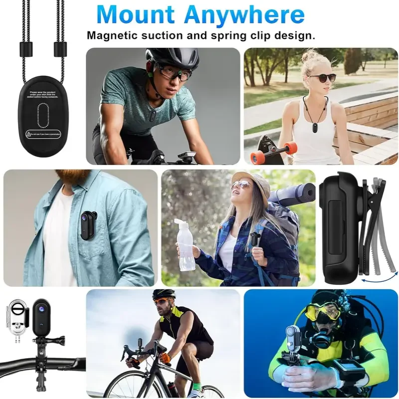H88 Full HD Wi-Fi Mini Body Camera – Helmet & Handlebar Sport Cam - Image 6