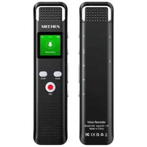 Mechen 64GB Voice-Activated Digital Recorder – 1536 kbps Dictaphone