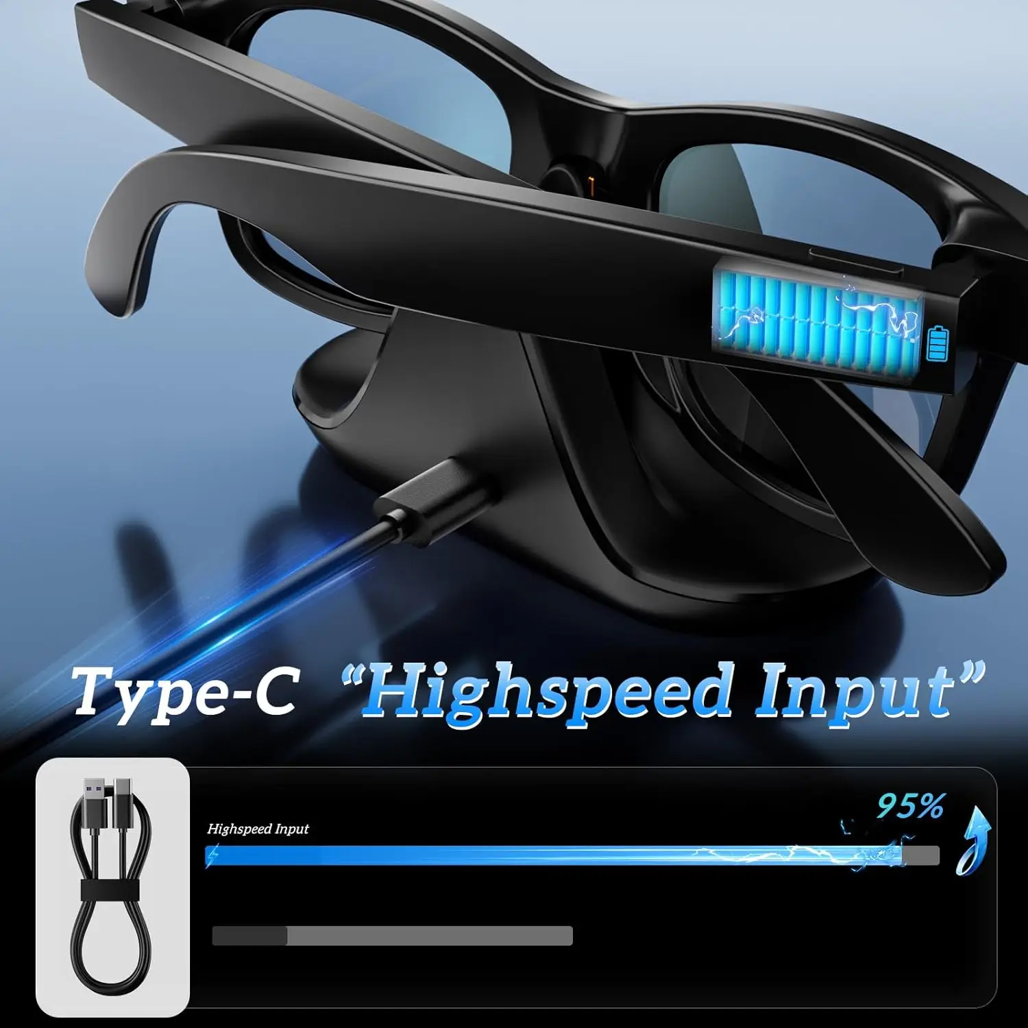 Mini Travel Charging Dock for Ray-Ban Meta Smart Glasses (USB-C) - Image 4