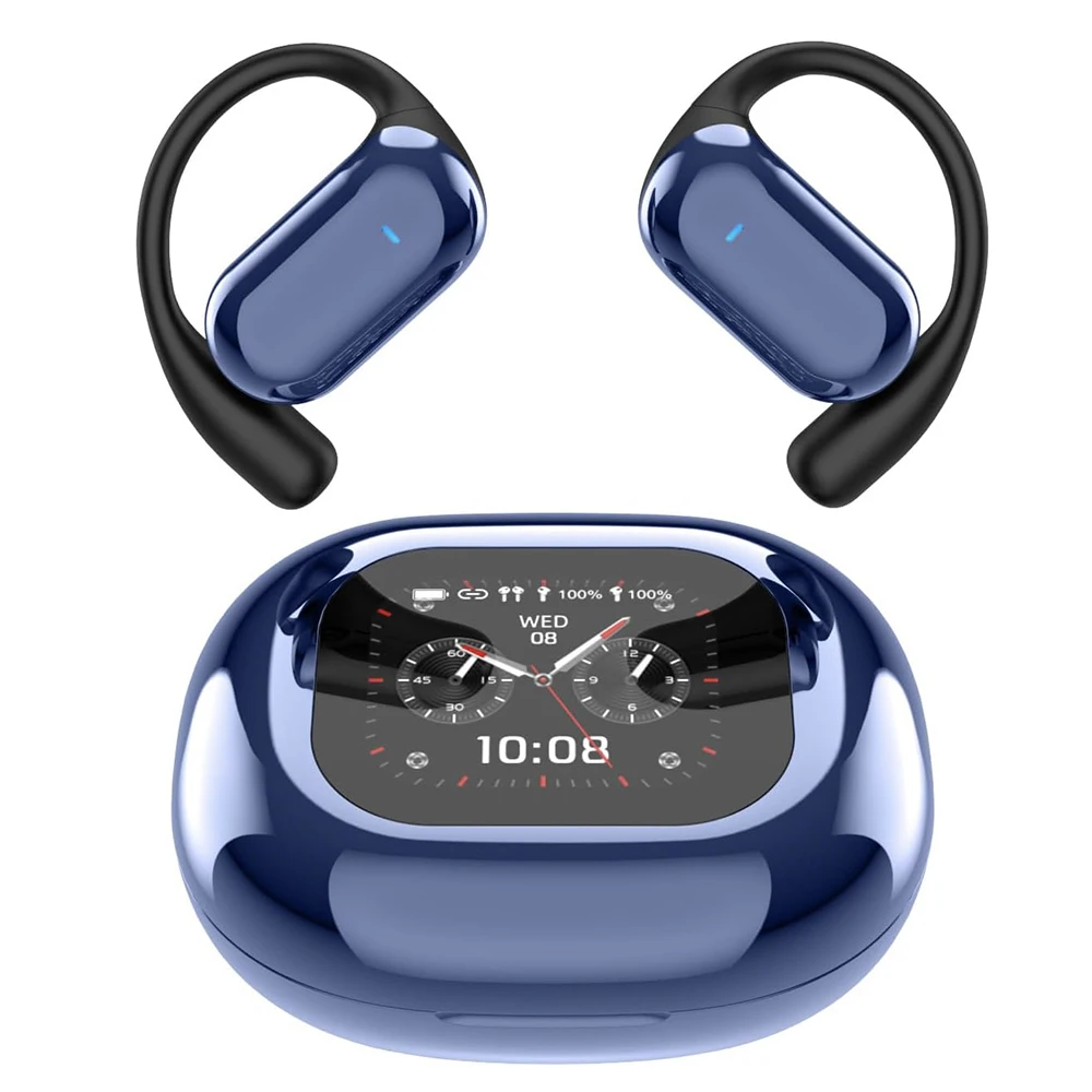 Uyuxio Open-Ear AI Translation Earbuds – 144 Languages, LCD Screen - Image 7