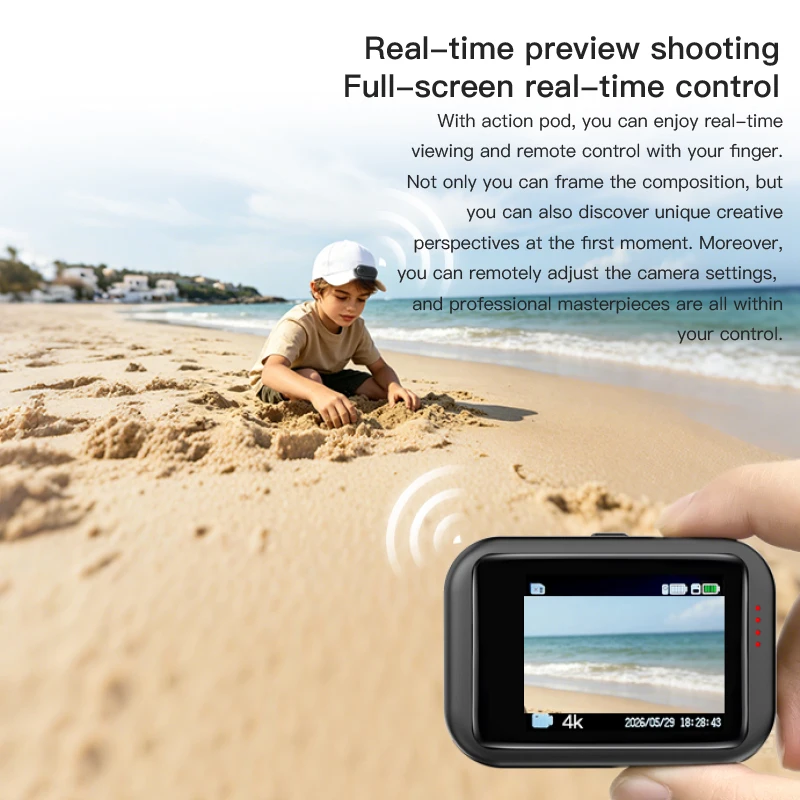 H88 Pro 1080P Mini Body Camera – 2" Screen Helmet & Handlebar Cam - Image 5