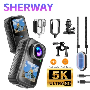 AIGLASSZ Trek Mini TM04 – 5K Thumb Action Camera, 4K60 Wi-Fi, 6-Axis Stabilised