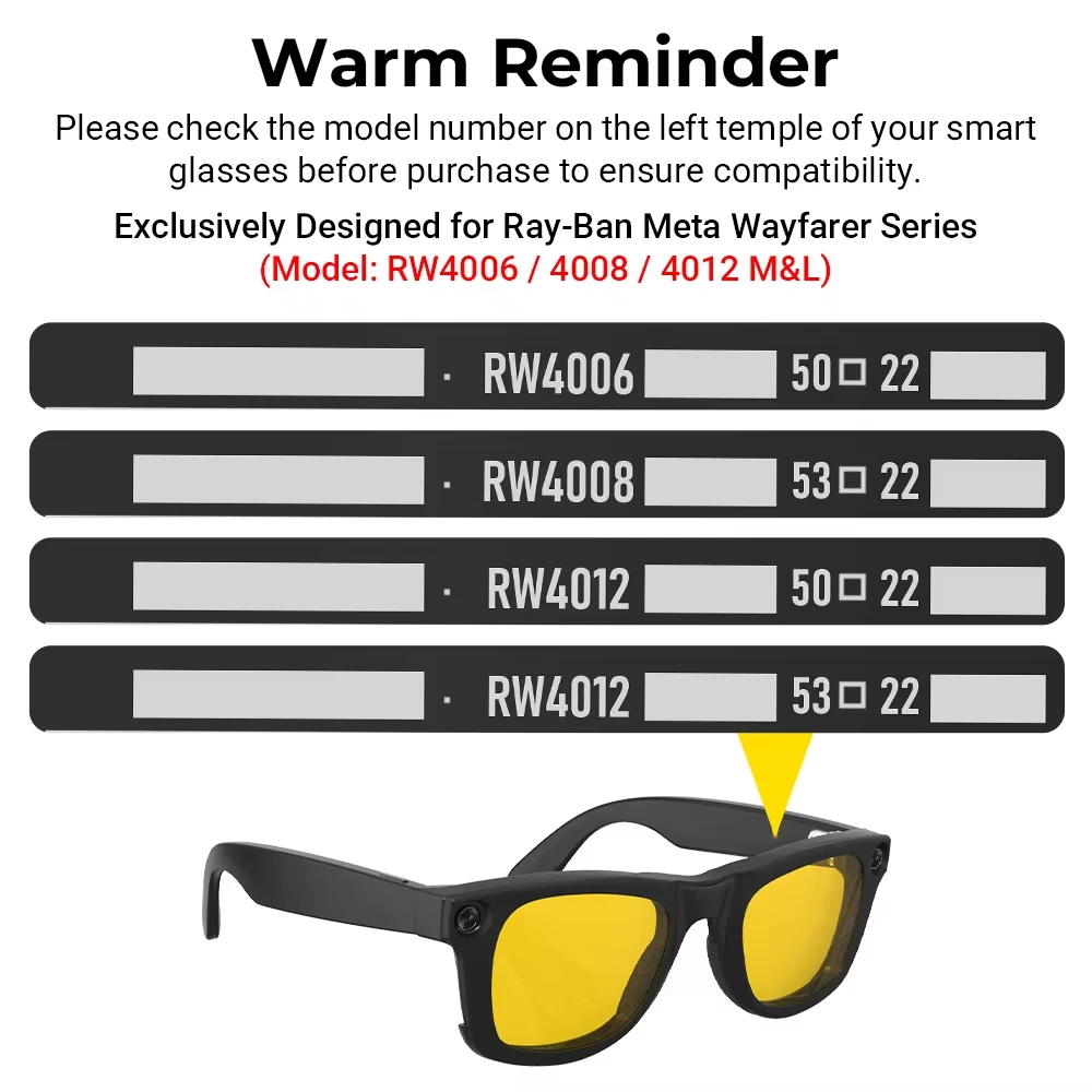 Hibloks Polarized Clip-On Lenses for Ray-Ban Meta Wayfarer (Standard) - Image 3