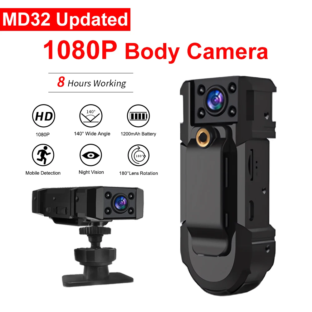 AIGLASSZ Trek TK11 – 1080P Mini Body Camera, 8-Hour Battery, 180° Rotating Lens - Image 4