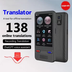 AIGLASSZ Lingo L05 – AI Language Translator Device, 138 Languages, Two-Way Real-Time