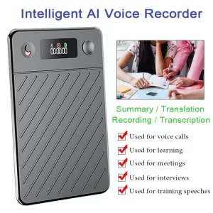AIGLASSZ Note N05 – AI Voice Recorder with Display, 8–256GB, Transcription