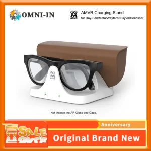 AMVR 2-in-1 Magnetic Fast Charging Dock for Ray-Ban Meta Glasses & Case
