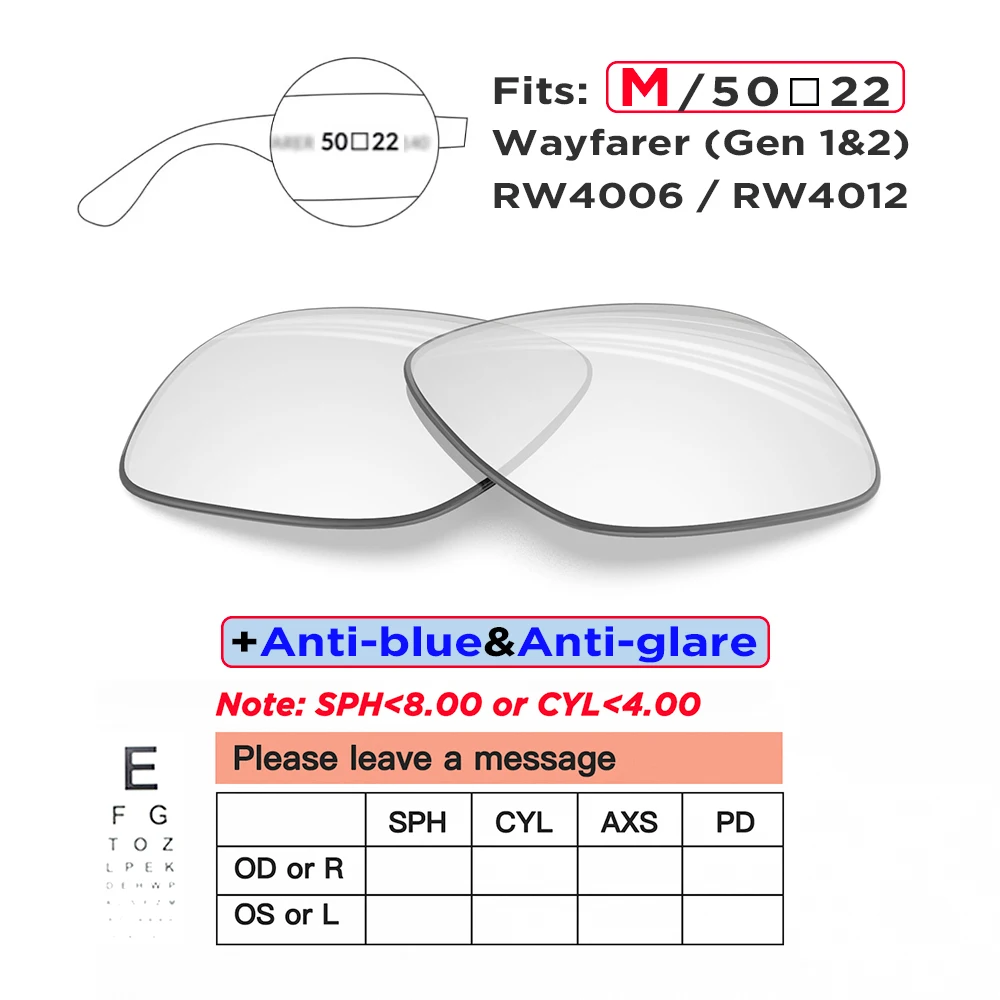 Prescription Replacement Lenses for Ray-Ban Meta Wayfarer & Headliner - Image 9