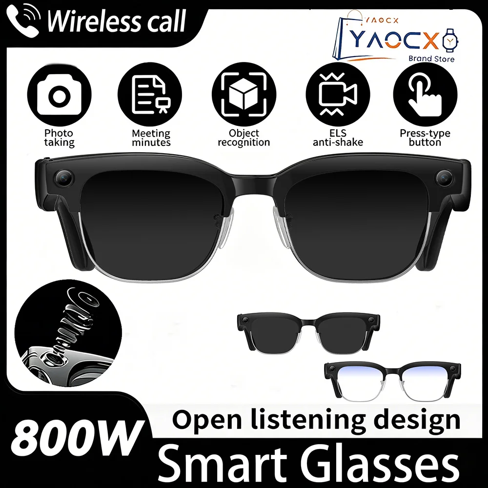 W630 Smart Glasses – 8MP OIS Camera, Voice Wake-Up & Calls - Image 9