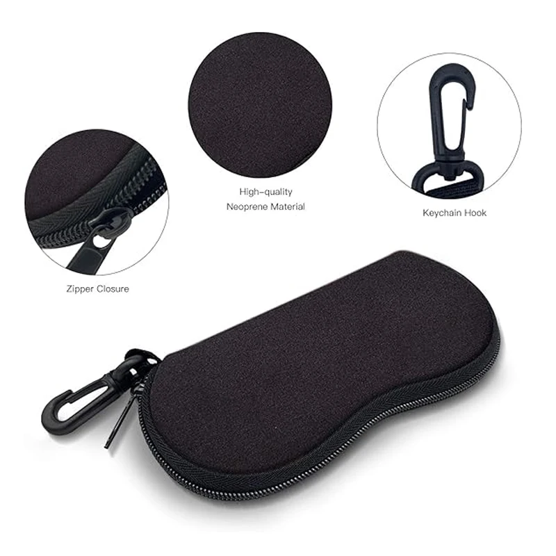 AIGLASSZ Case C03 – Ultra-Light Neoprene Sunglasses Case with Belt Clip - Image 3