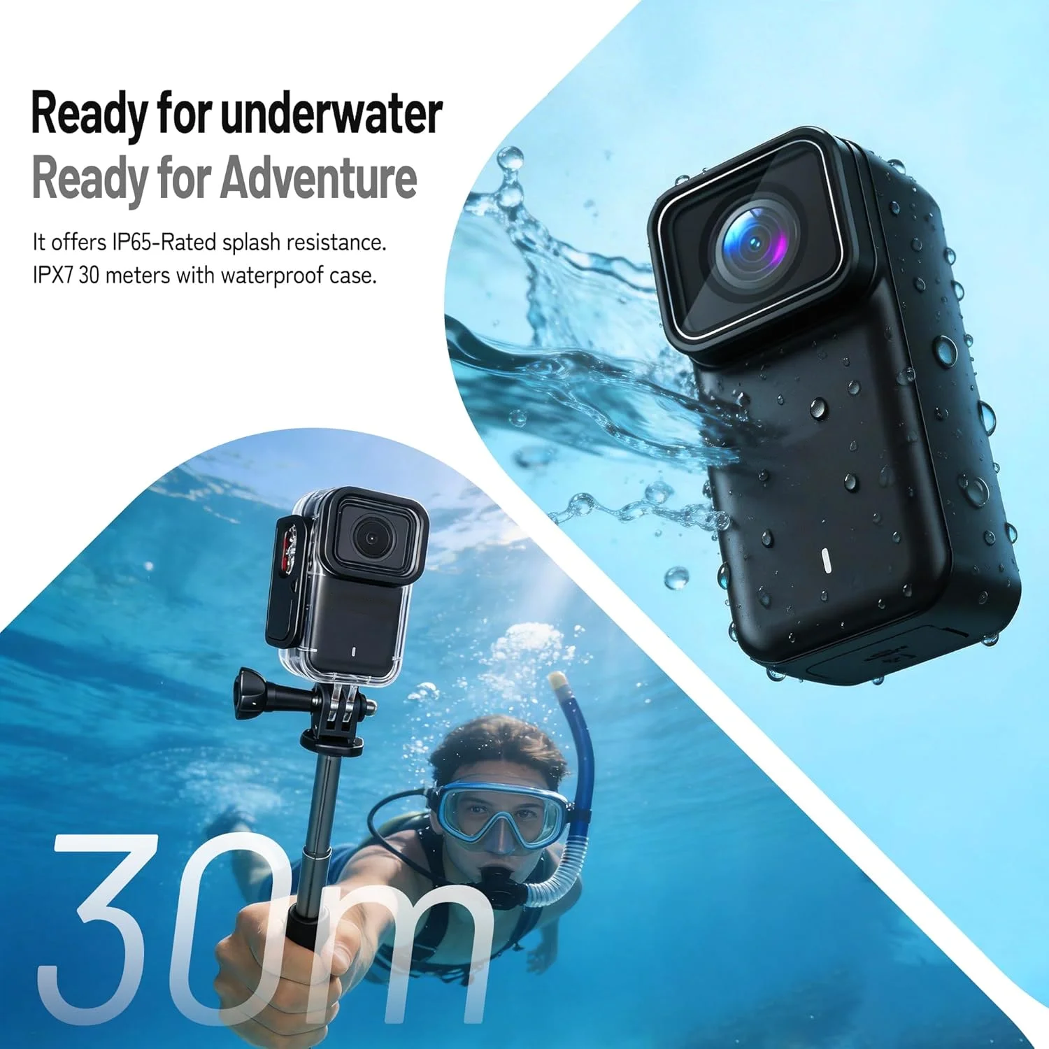 Ansvicam M22 4K Thumb Action Camera – 6-Axis Stabilized POV Cam - Image 4