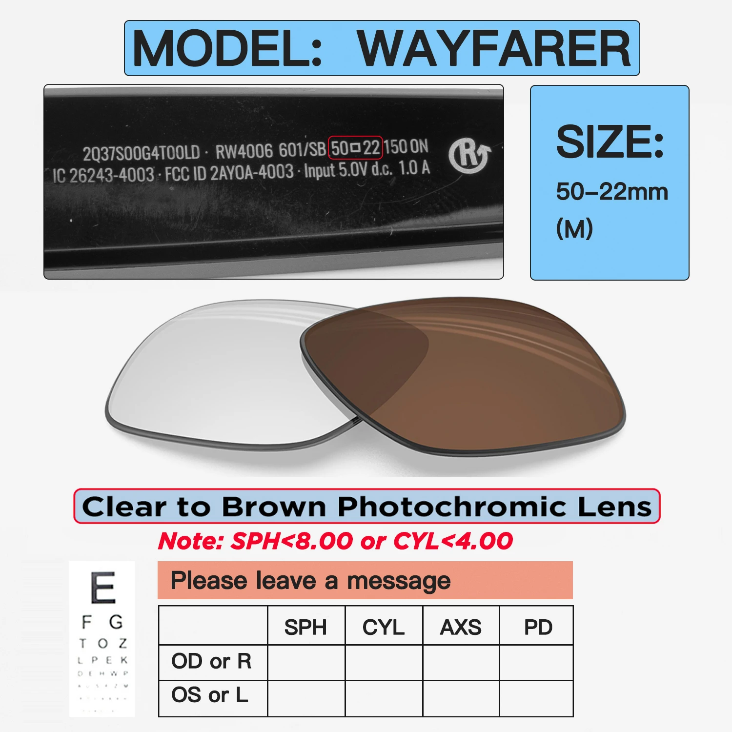 Custom Prescription Lenses for Ray-Ban Meta Wayfarer, Headliner & Skyler - Image 26