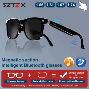 SZTZX E13 Bluetooth Audio Prescription Glasses – Progressive Option