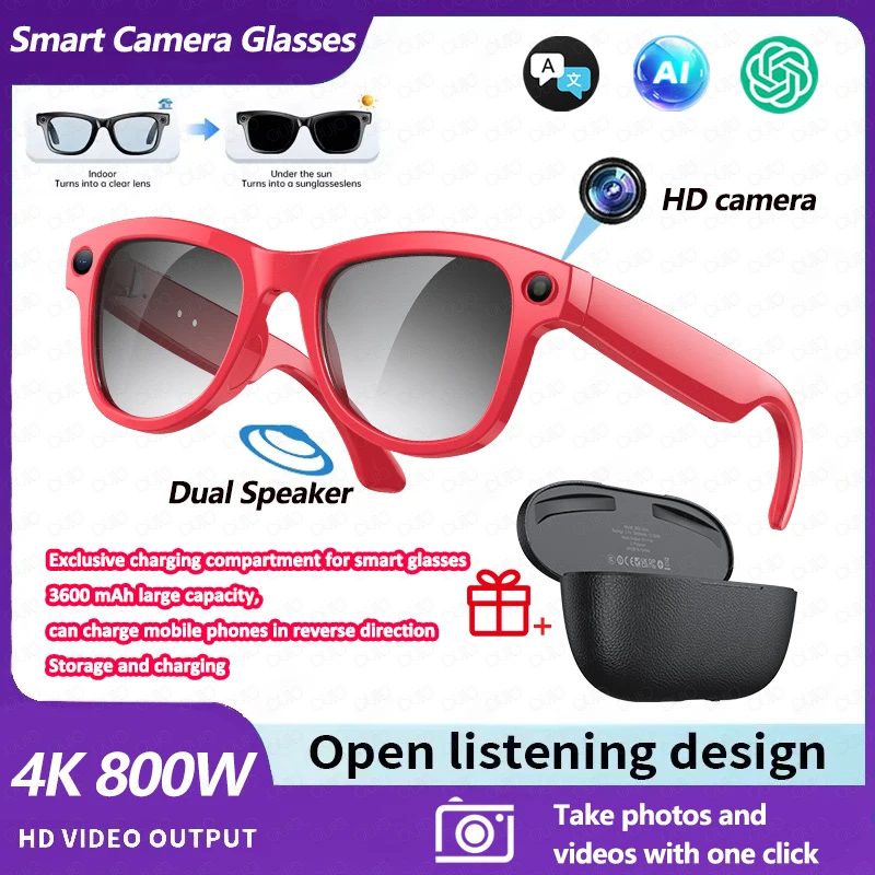AIGLASSZ Vision V36 – 8MP AI Smart Glasses with 3600mAh Charging Case - Image 12