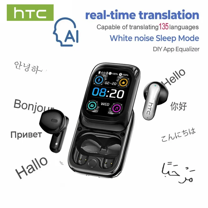 HTC NE48 TWS Earbuds – AI Translation, 2K Touchscreen, Bluetooth 6.0 - Image 10