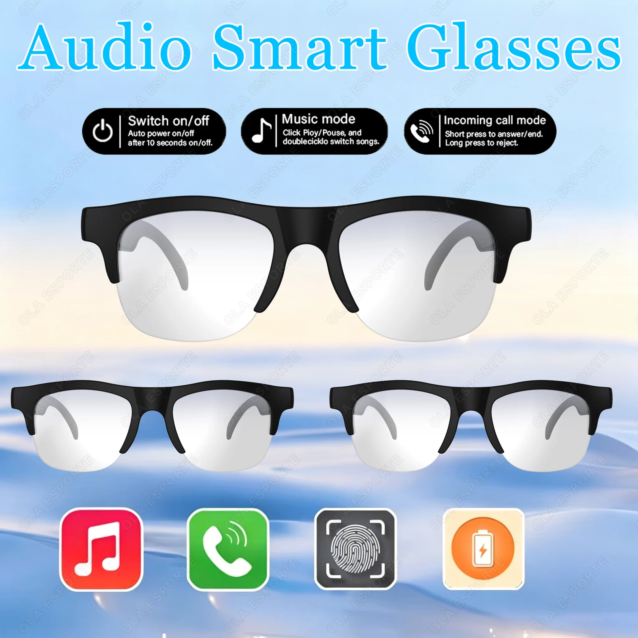 AIGLASSZ Vision V29 – Touch-Control Bluetooth Audio Sunglasses, Voice Assistant & Calls - Image 14