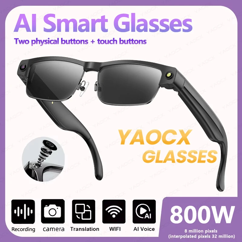 AIGLASSZ Vision V44 – 8MP AI Smart Glasses, Anti-Shake Video & Translation - Image 9