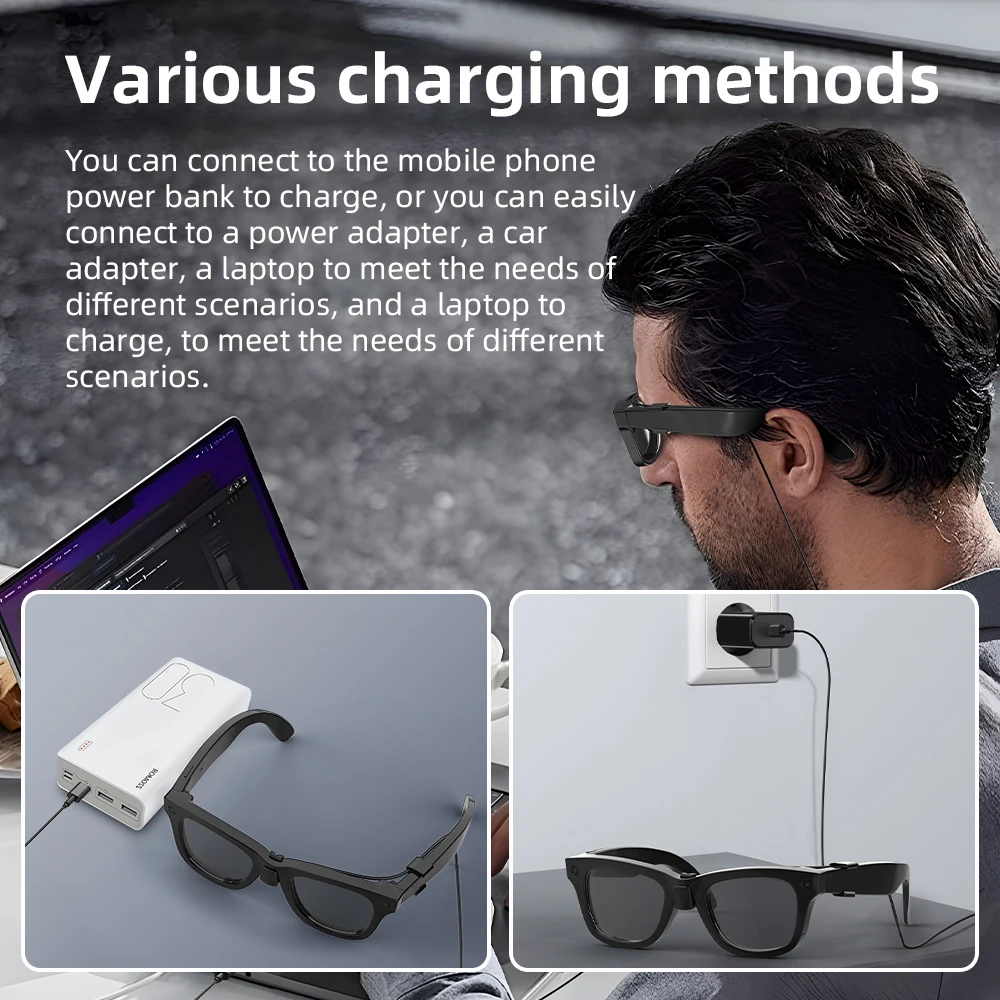 Hibloks USB-C Fast Charging Cable for Ray-Ban Meta Wayfarer & Skyler - Image 3