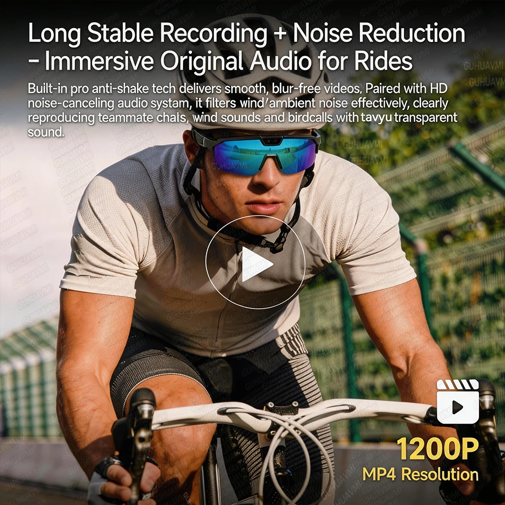 AIGLASSZ Vision V53 – AI Camera Glasses, POV Video, 30MP Photo & Object Recognition - Image 5