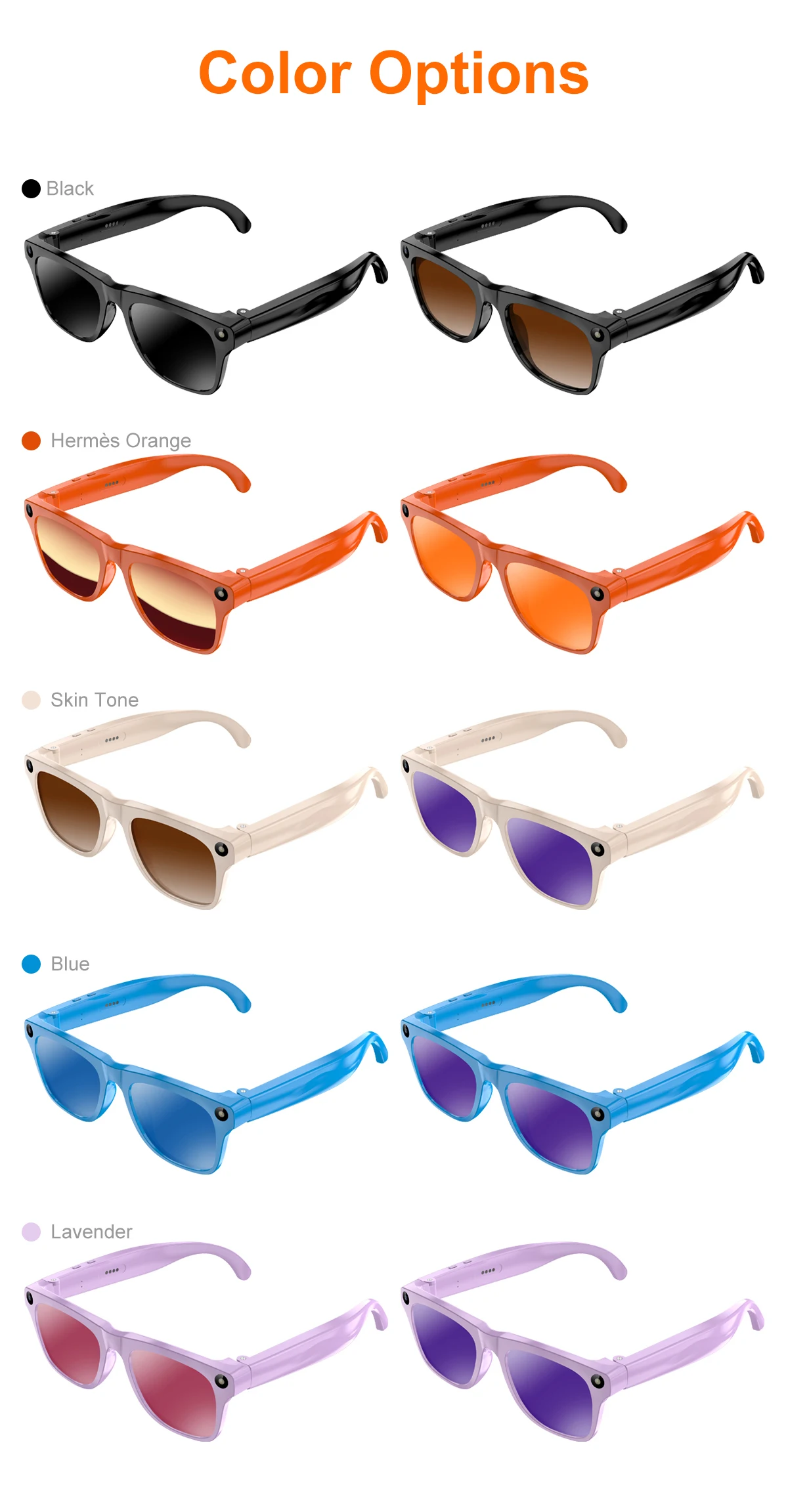 AIGLASSZ Vision V07 – 8MP AI Camera Glasses, Photo, Video, Calls & Translation - Image 6