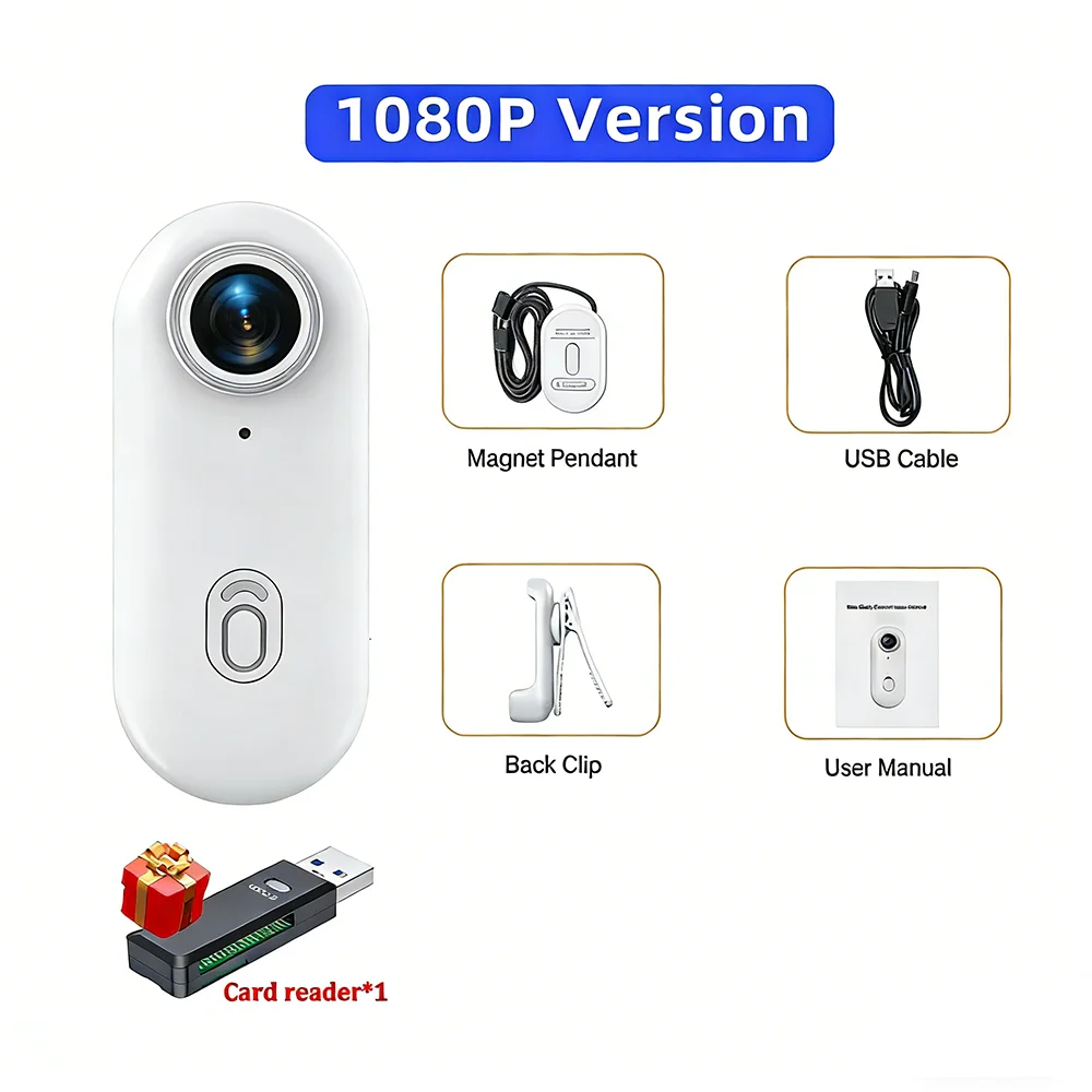 AIGLASSZ Trek TK10 – Mini 1080P Magnetic POV Vlog Camera, Wi-Fi Body Cam - Image 10