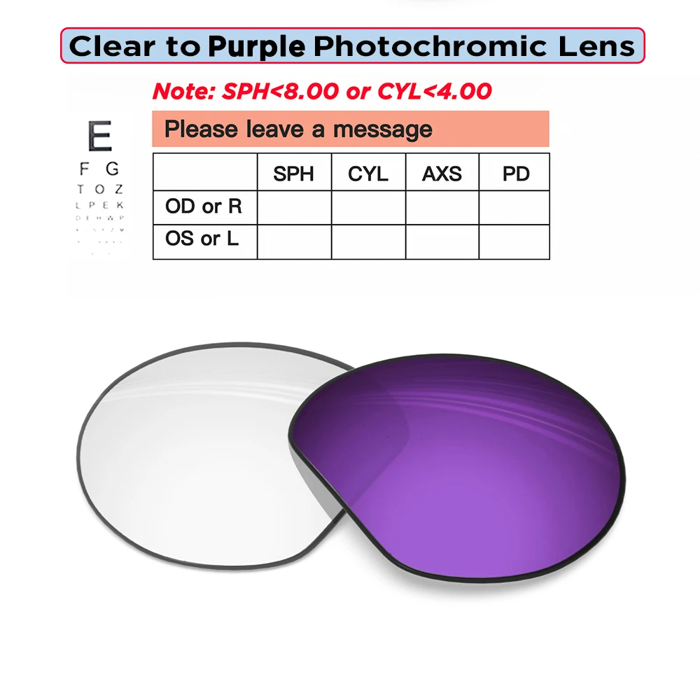 Custom Prescription Replacement Lenses for Oakley Meta HSTN OW8002 - Image 11