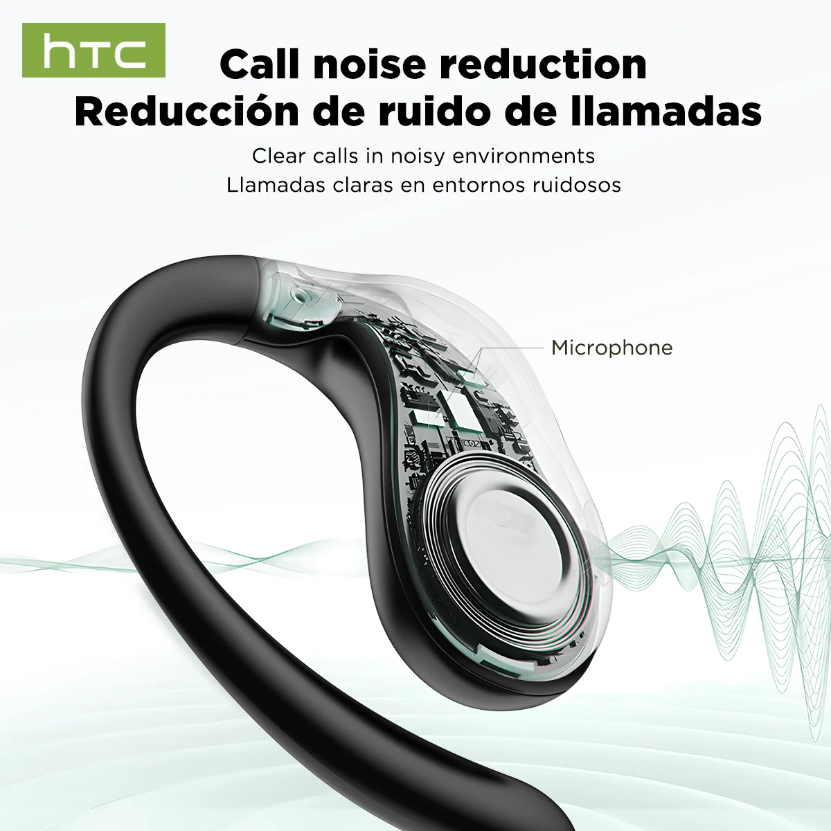 HTC NE19 OWS Open-Ear Sports Earbuds – AI Translator, Waterproof - Image 6
