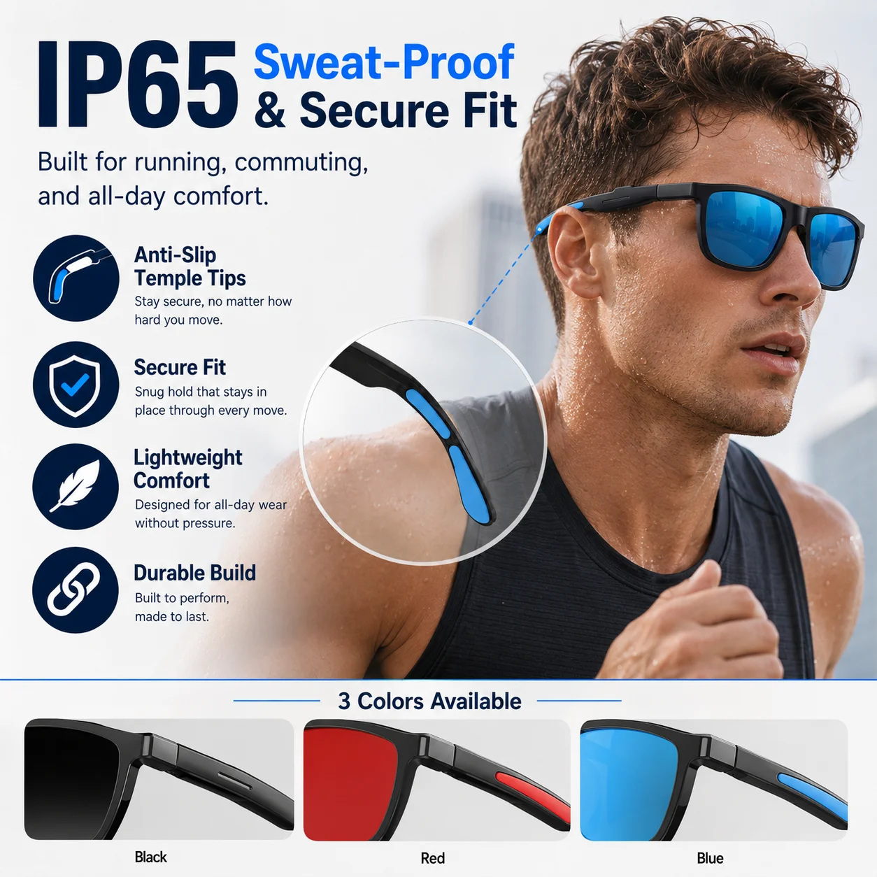 AIGLASSZ Vision V06 – Electrochromic AI Audio Glasses, Touch Color-Change - Image 6